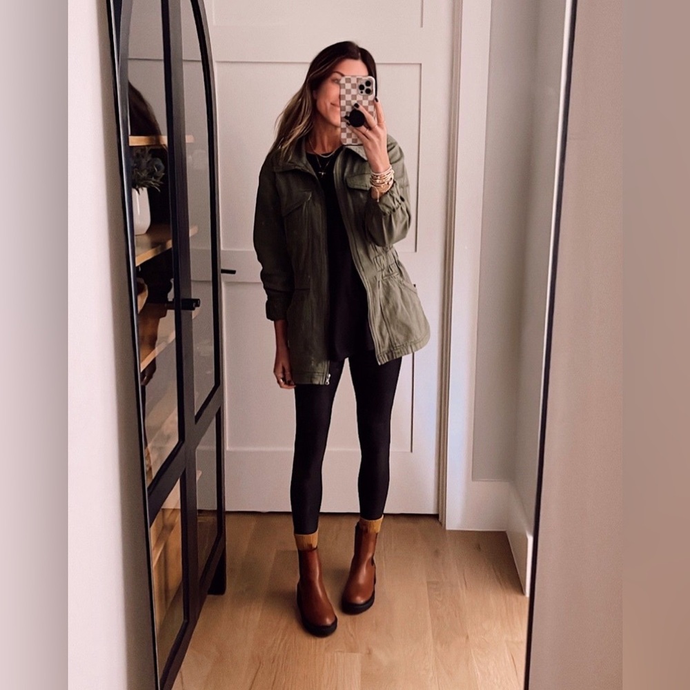 Max Jeans Utility Green Jacket Size M